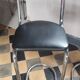 Chaise tabouret de bar chrome 1980