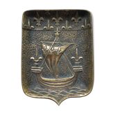 Vide poche en bronze signé m.le verrier