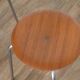 Paire de tabourets danois en teck et metal 1960