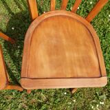 6 sanded bistro chairs