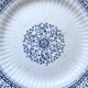 Sarreguemines ironstone dessert plates, "Embroidery" model