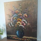 Tableau toile bouquet de fleurs