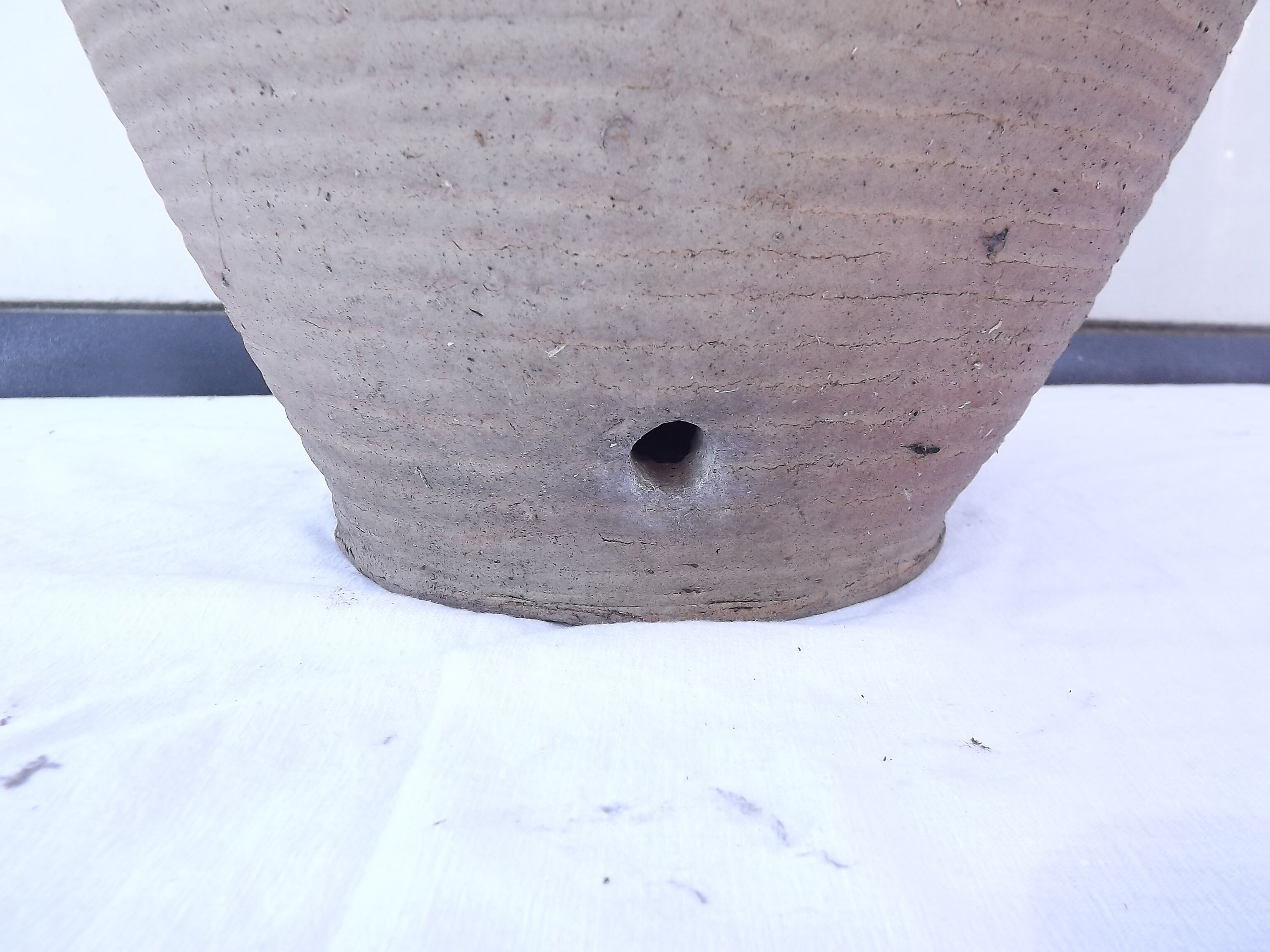 Oil jar in enamelled Grés 19th