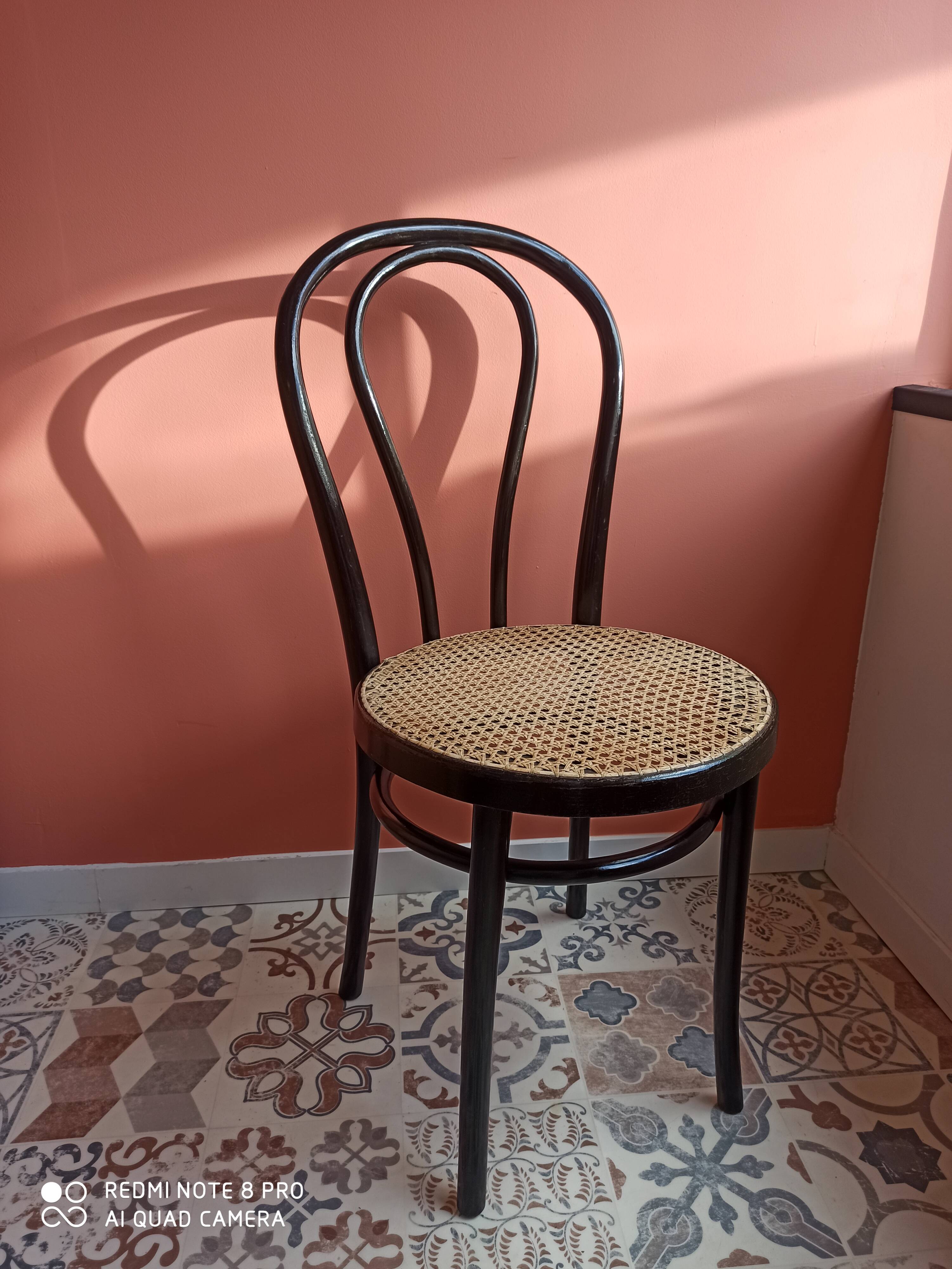 Vintage wooden chair and canning