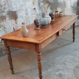 Table de ferme en merisier