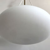 Italian glass and brass pendant lamp, 1950s