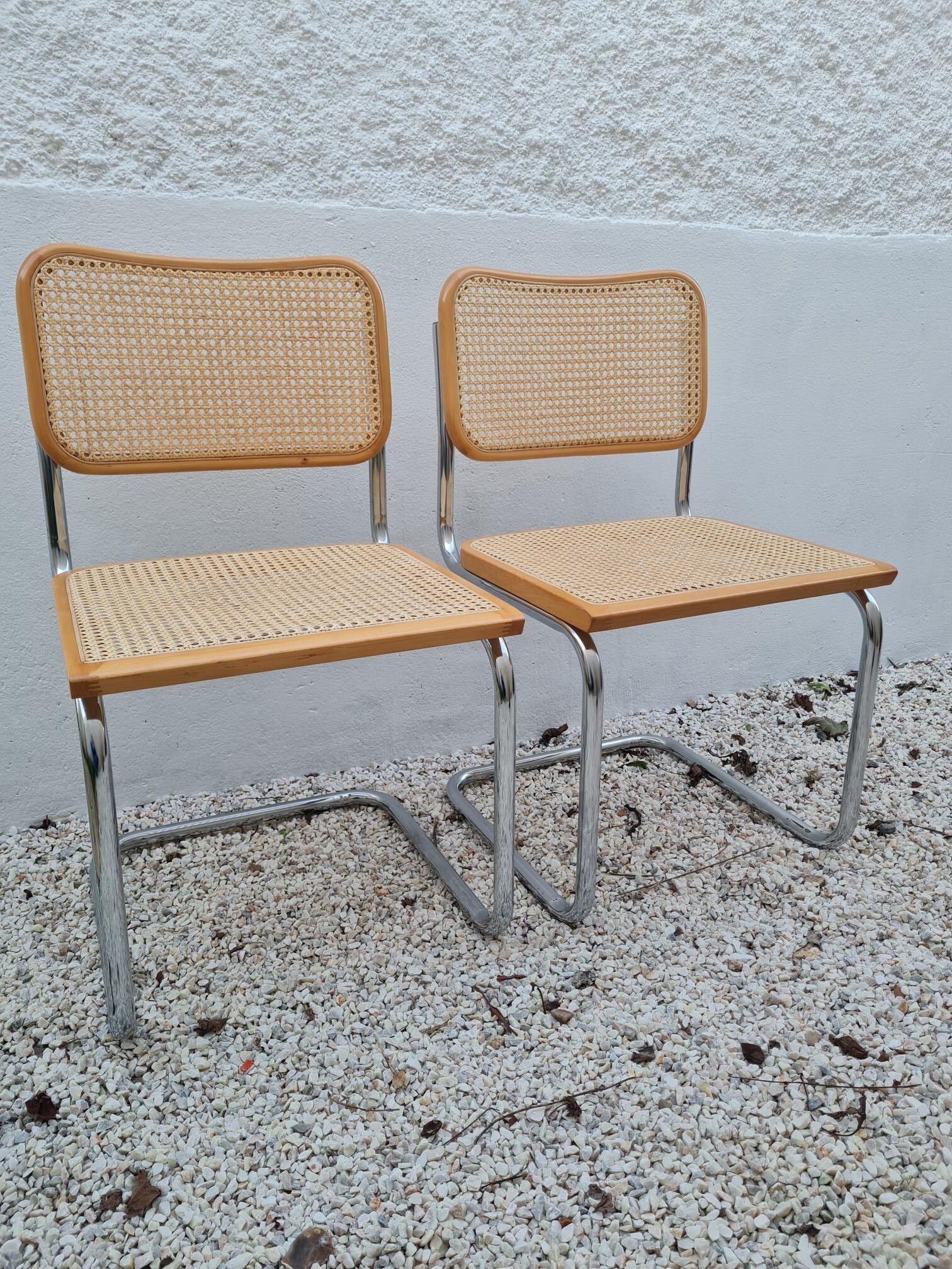 Pair of chairs B32 by Marcel Breuer
