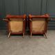 Pair of Scandinavian work armchairs from the 60s in velvet and compass legs