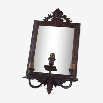 Baroque mirror with pediment