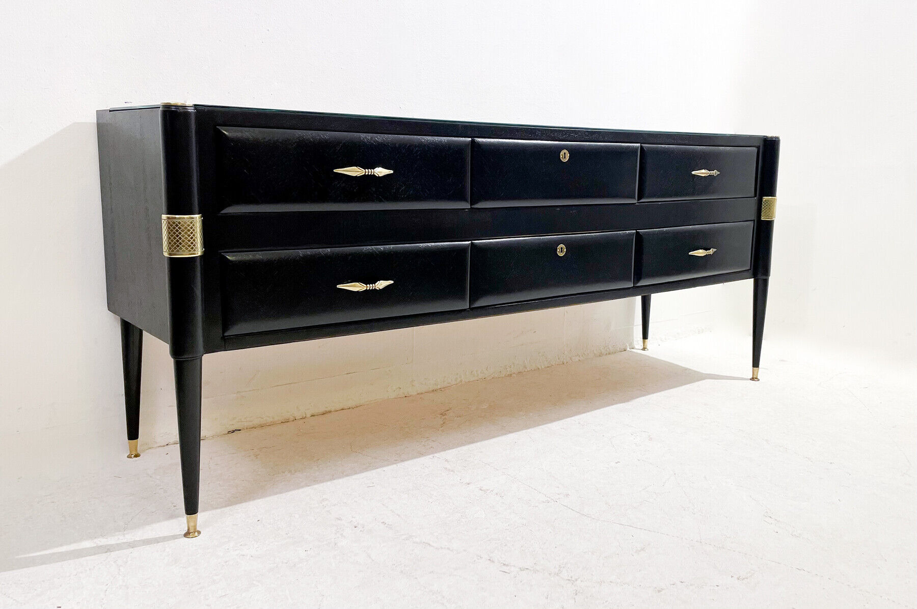 Mid-Century Modern Italian Wooden Sideboard, 1960s