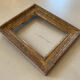 Small old oriental golden frame