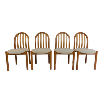 Koefoeds Hornslet Set of 4 Teak Dining Chairs Ole by Niels Koefoed