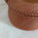 Woven bamboo basket and ceramic. Philippines.