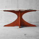 Coffee table wood & marble 60