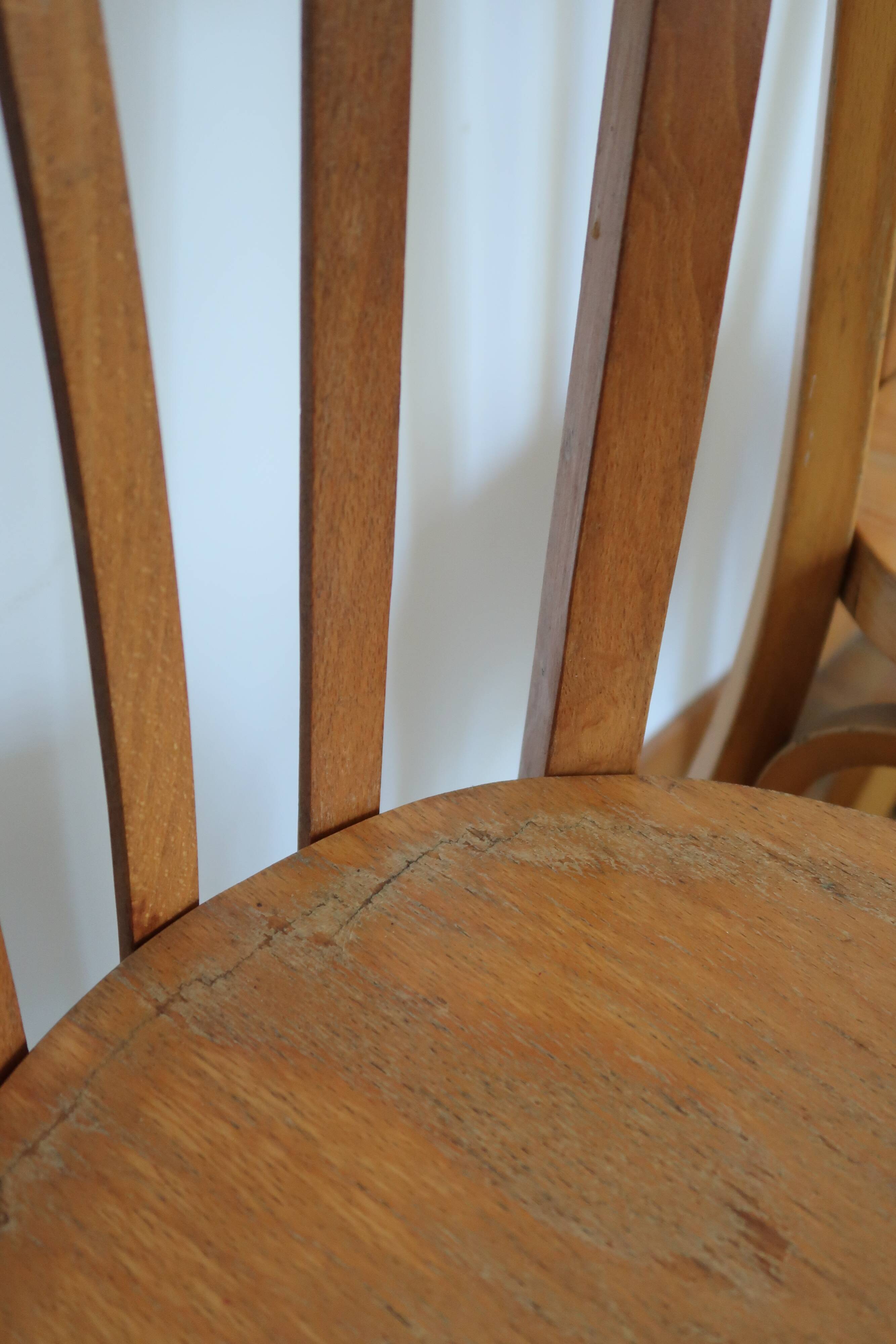 4 vintage bistro chairs