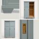 Parisian Art Deco wardrobe with sliding doors.
