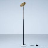 Lampadaire téléscopioque marbre et laiton circa 1980