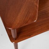 Midcentury Danish corner table in teak by Peter Hvidt & Orla Mølgaard-Nielsen for France & Søn