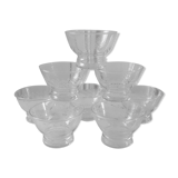 Set of 8 champagne glasses 50s