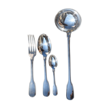 Christofle ménagère 37 pces in silver metal model versailles