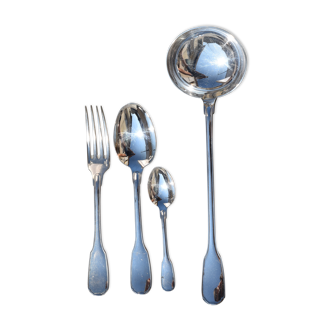 Christofle ménagère 37 pces in silver metal model versailles