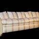 Sofa and armchair in colonial style with saber legs in resin, Italy, 1970s.