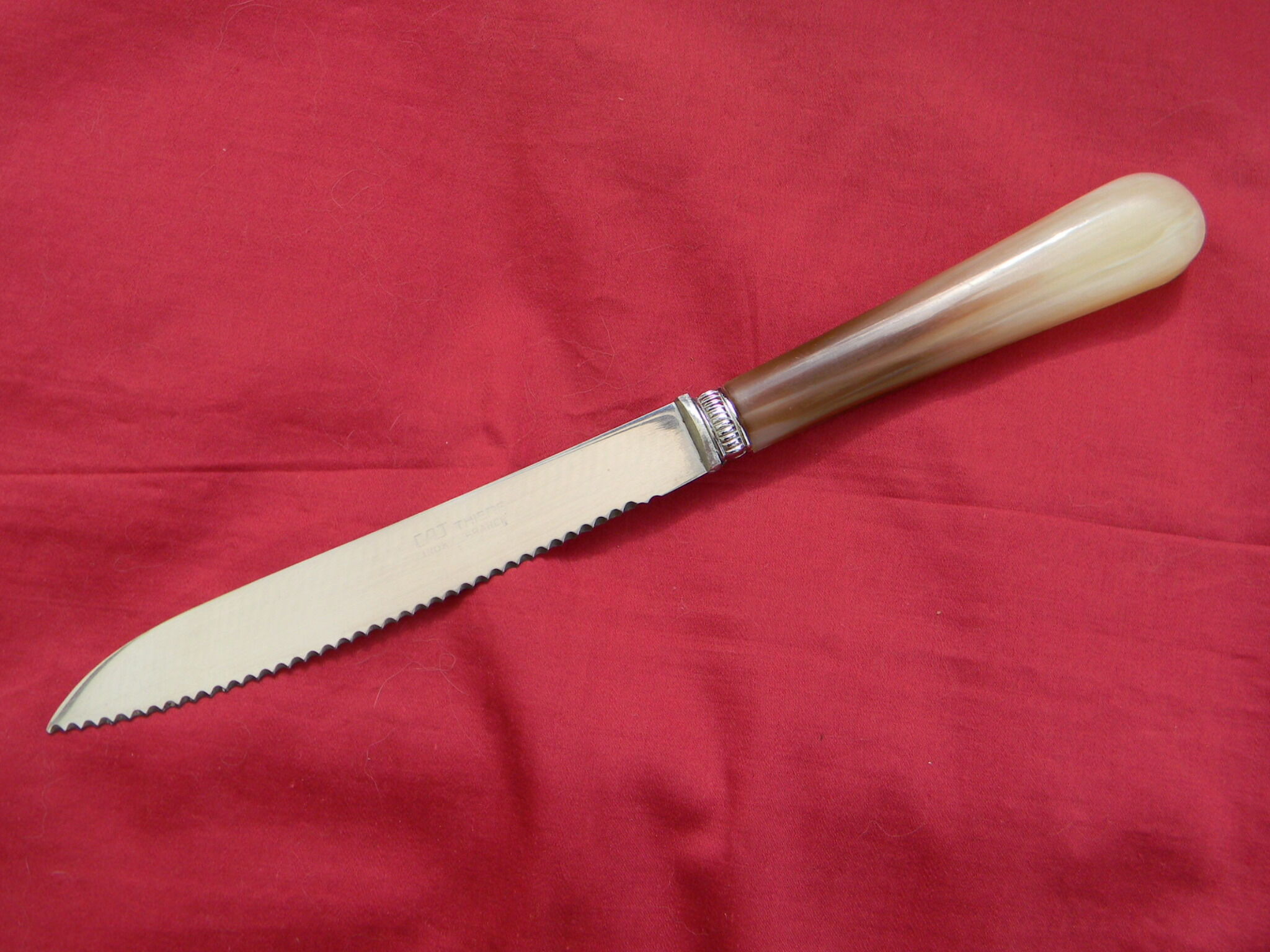 Set of 12 vintage meat knives stainless steel blade