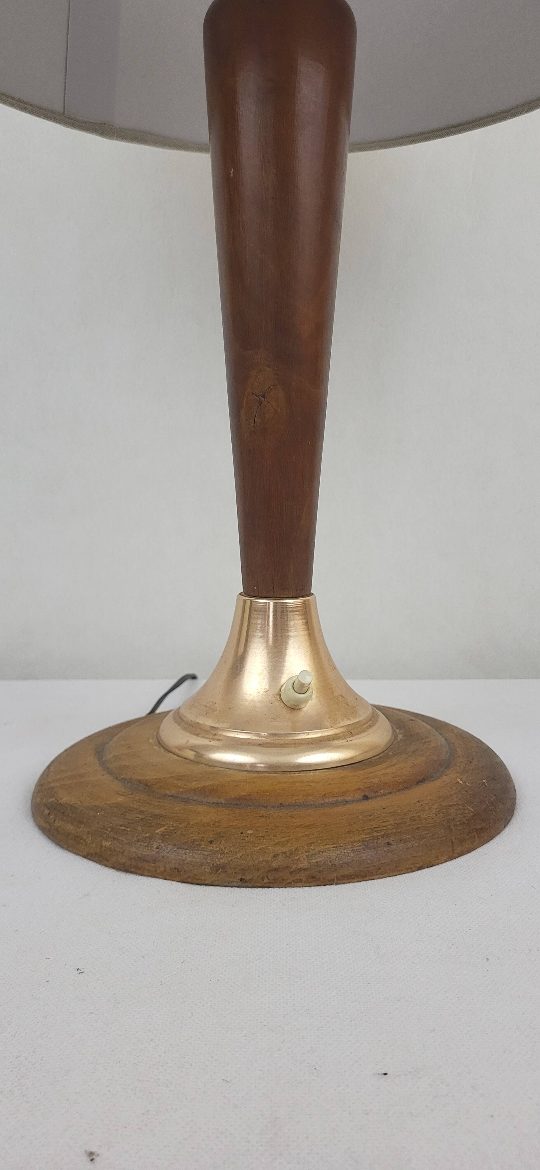 Art Deco wooden lamp