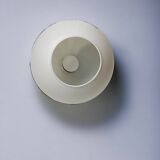 Vintage white opaline ball pendant light