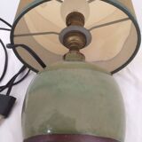 Stoneware vintage craft lamp