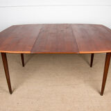 Expandable square teak dining table by Henry Walter Klein 1960