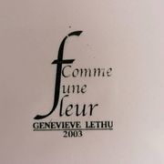 6 dessert plates Geneviève Lethu collection F for flower