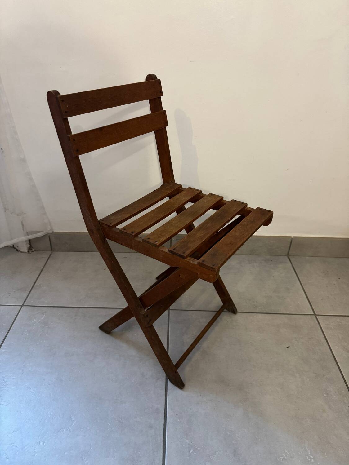 Bureau et chaise pliable enfant vintage