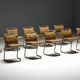 Leather & Steel Dining Chair by Raymond Rombouts, Belgium, 20th century
