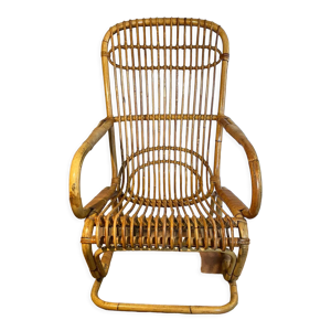 fauteuil ancien en rotin