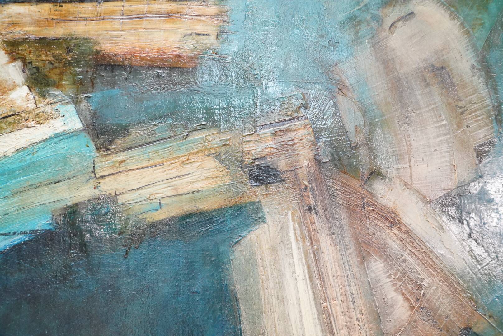 Maurice Boel, Blue Abstract Composition 1962