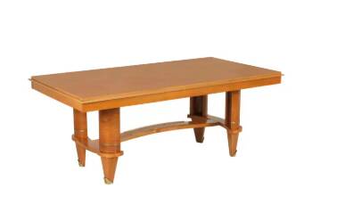 Table à manger française Art Déco en sycomore, style d'André Arbus, c. 1940