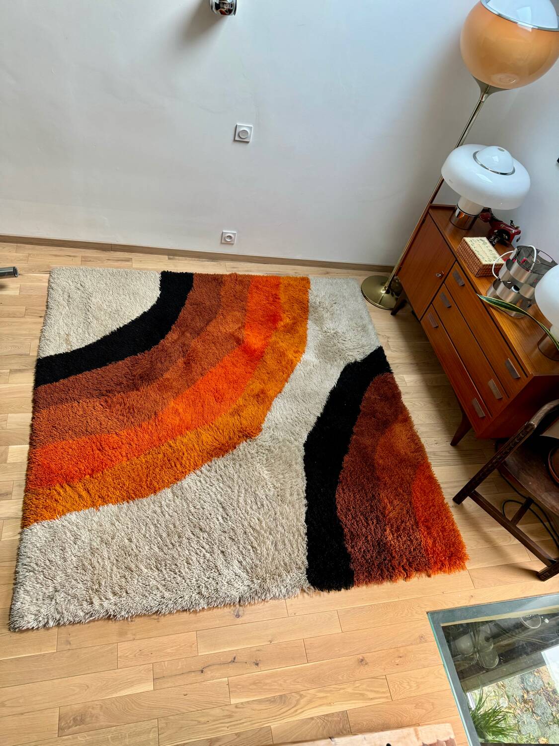 Vintage Space Age Rug Panton / 70s Style