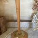 Mazda style beech and brass lamp base