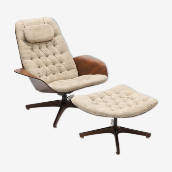 MR. chair & ottoman lounge chair by George Mulhauser by Plycraft