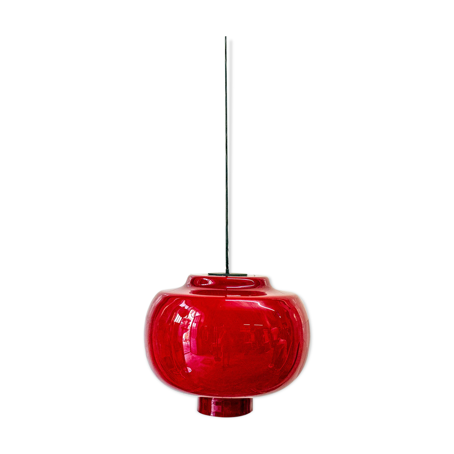 Murano Glass Lamp by Vistosi, Italy 1950s
