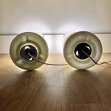 Pair of khaki Lykta lamps
