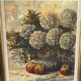 Oil on canvas - flowers - Abguillerm