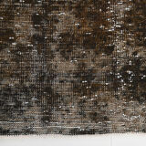 5x9 handmade  brown vintage rug 149x269cm