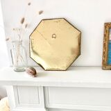 Vintage brass mirror