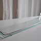 Vintage bathroom shelf chrome metal and glass