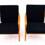 Pair of armchairs, Czechoslovakia, manufacturer TON, 1960s. After renovation.