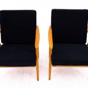 Pair of armchairs, Czechoslovakia, manufacturer TON, 1960s. After renovation.