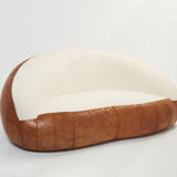 Rare set of sofas croissant 1970