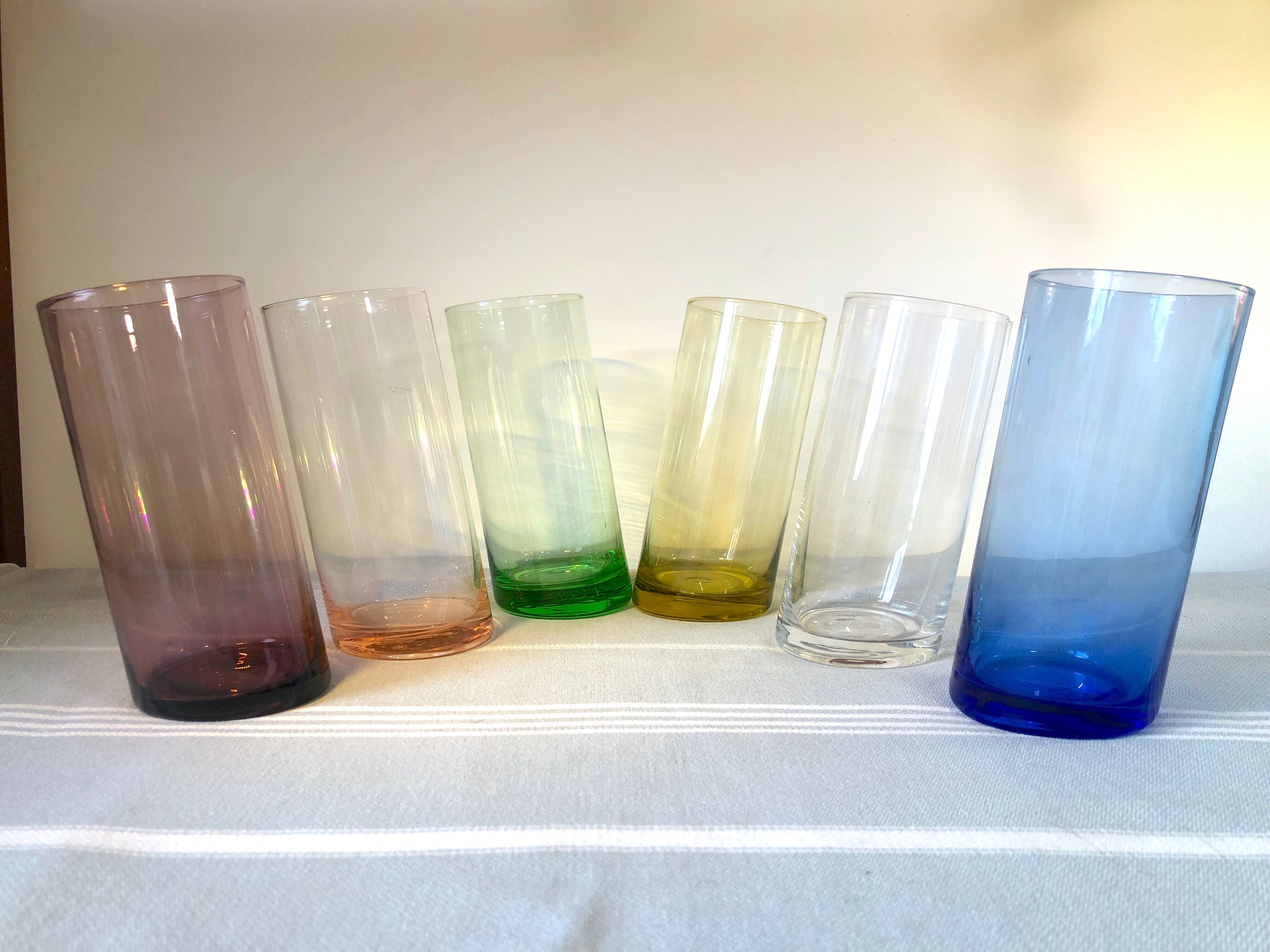 Vintage colorful design glasses year 70-80